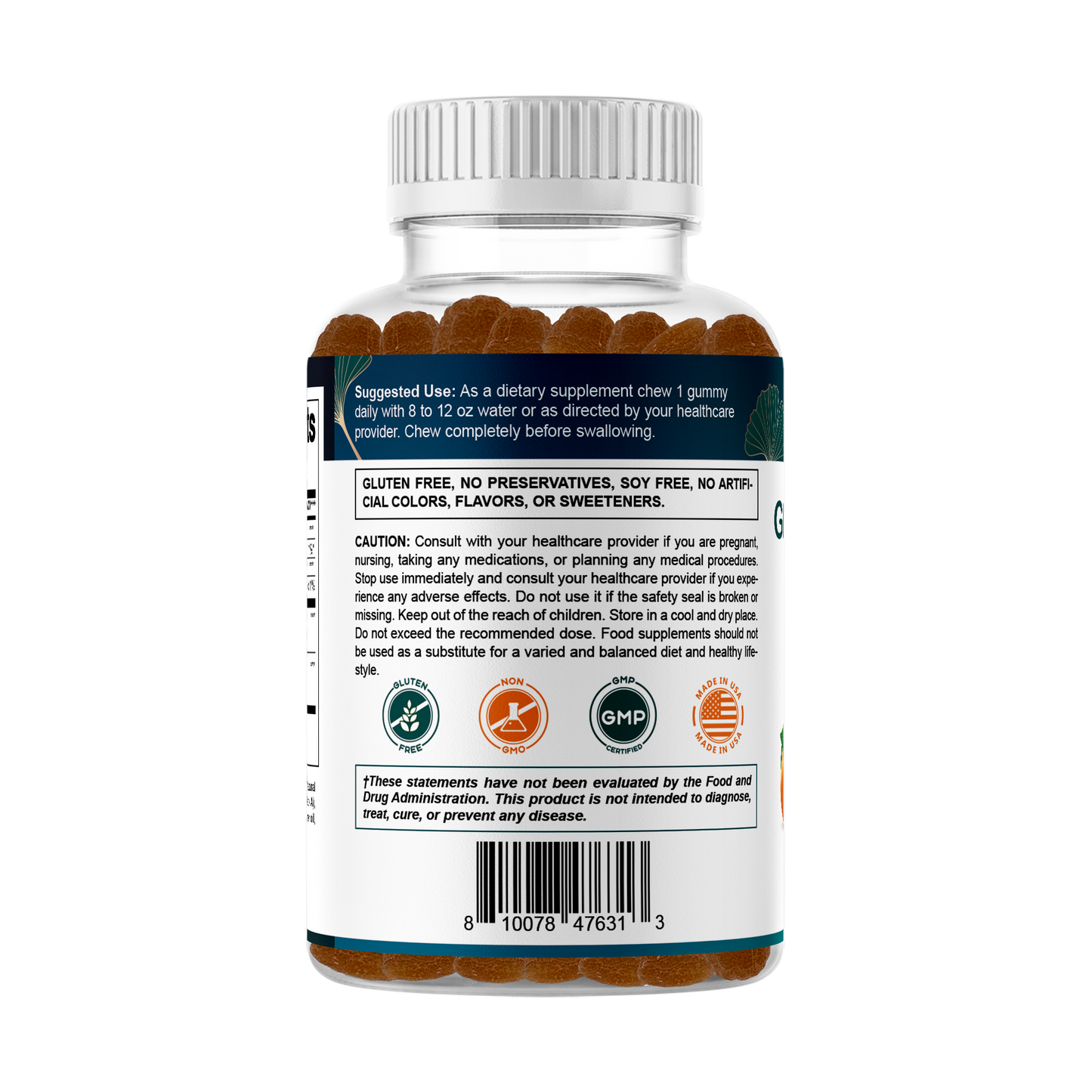 Ginkgo & Bacopa Memory Support & Brain Function Gummies