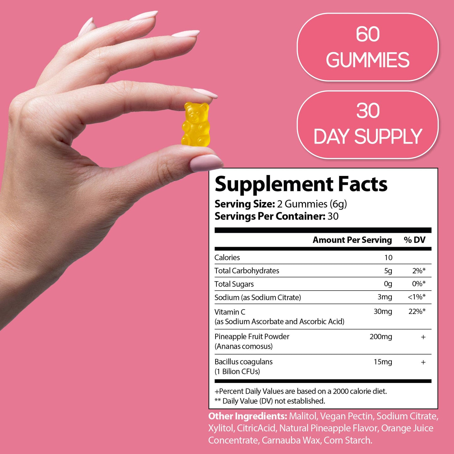 HARMONIFY Pineapple Feminine Gummies – Probiotics for Women