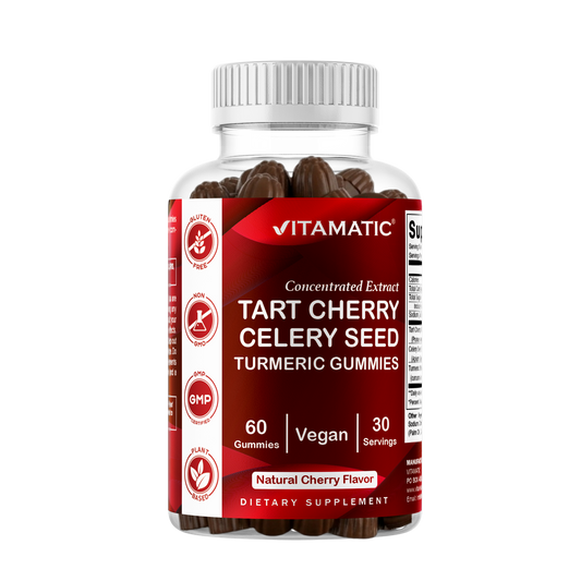 Tart Cherry with Celery Seed and Turmeric Uric Acid Cleanse Gummies