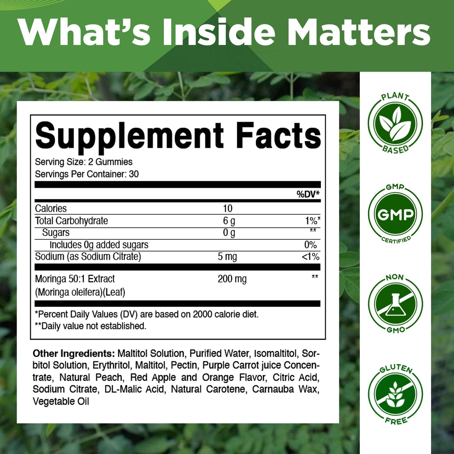 Moringa Overall Wellness Support Gummies
