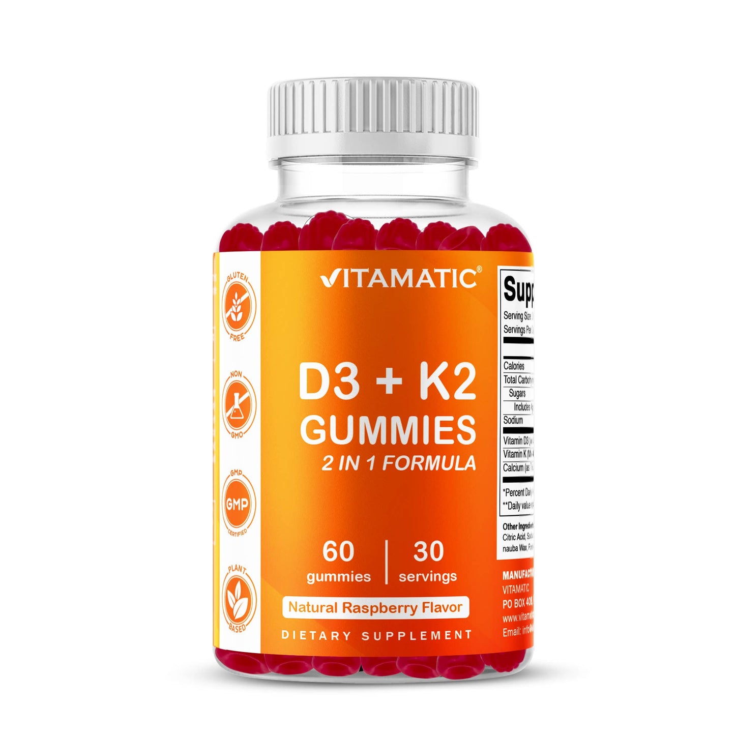 Vitamin D3 + K2  Bone & Heart Support Gummies