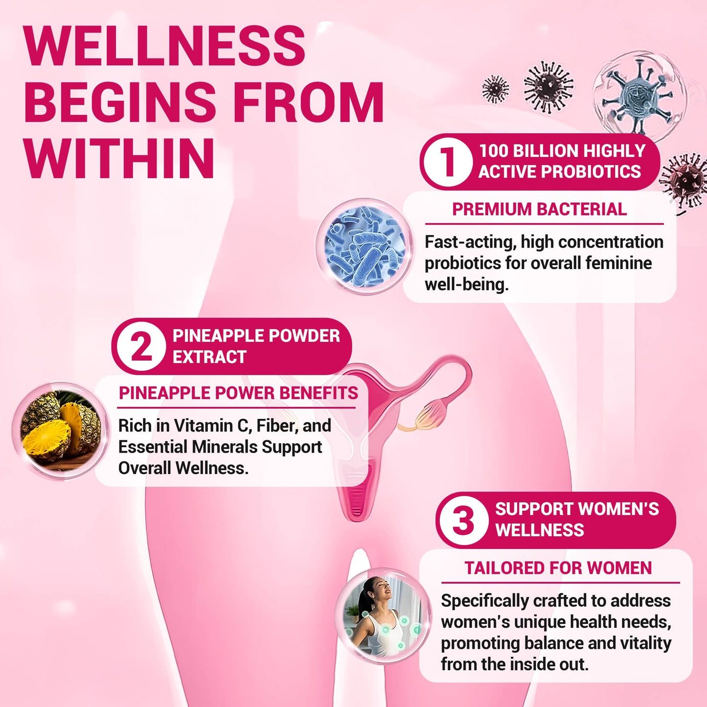 HARMONIFY Pineapple Feminine Gummies – Probiotics for Women