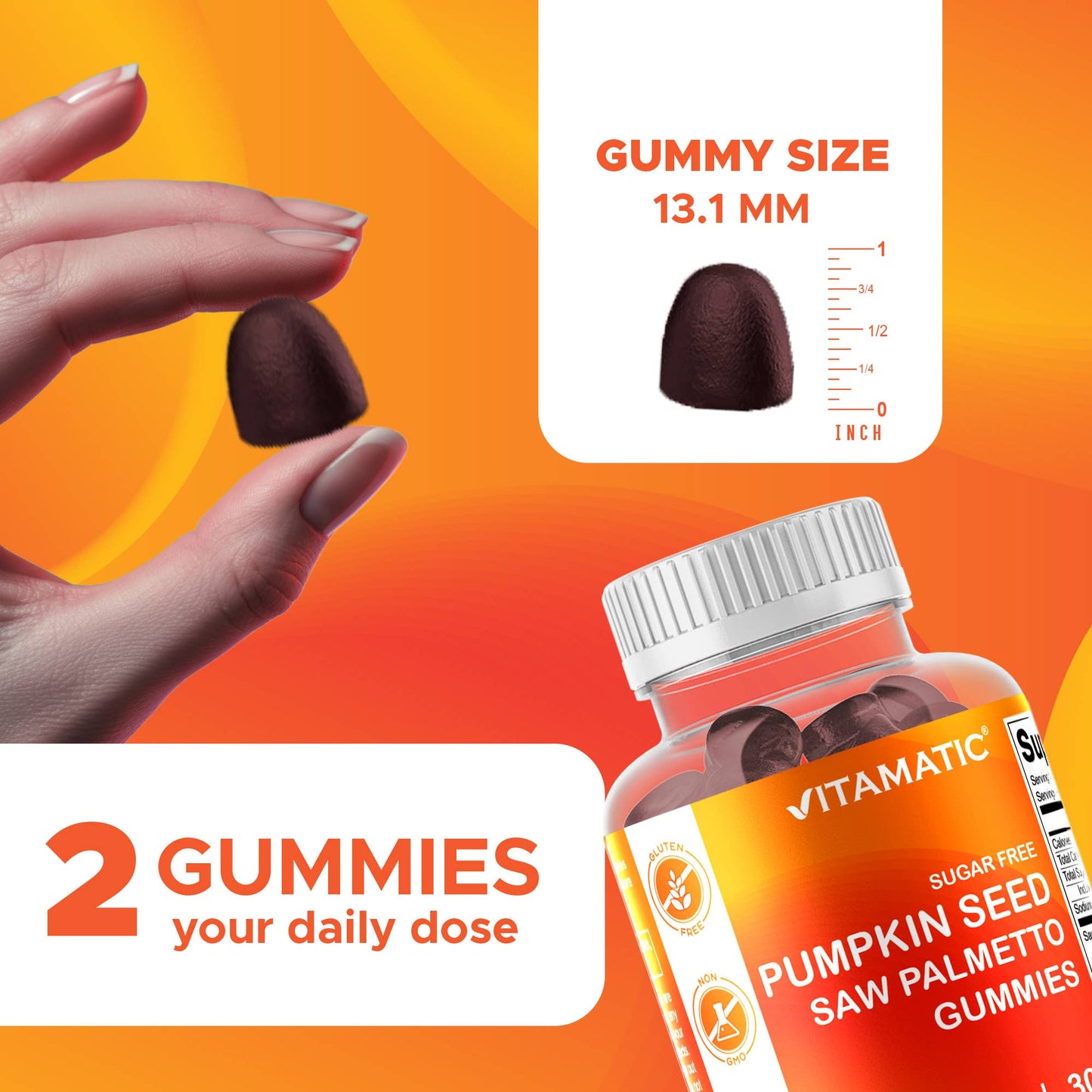 Pumpkin Seed & Saw Palmetto Prostate Support Gummies
