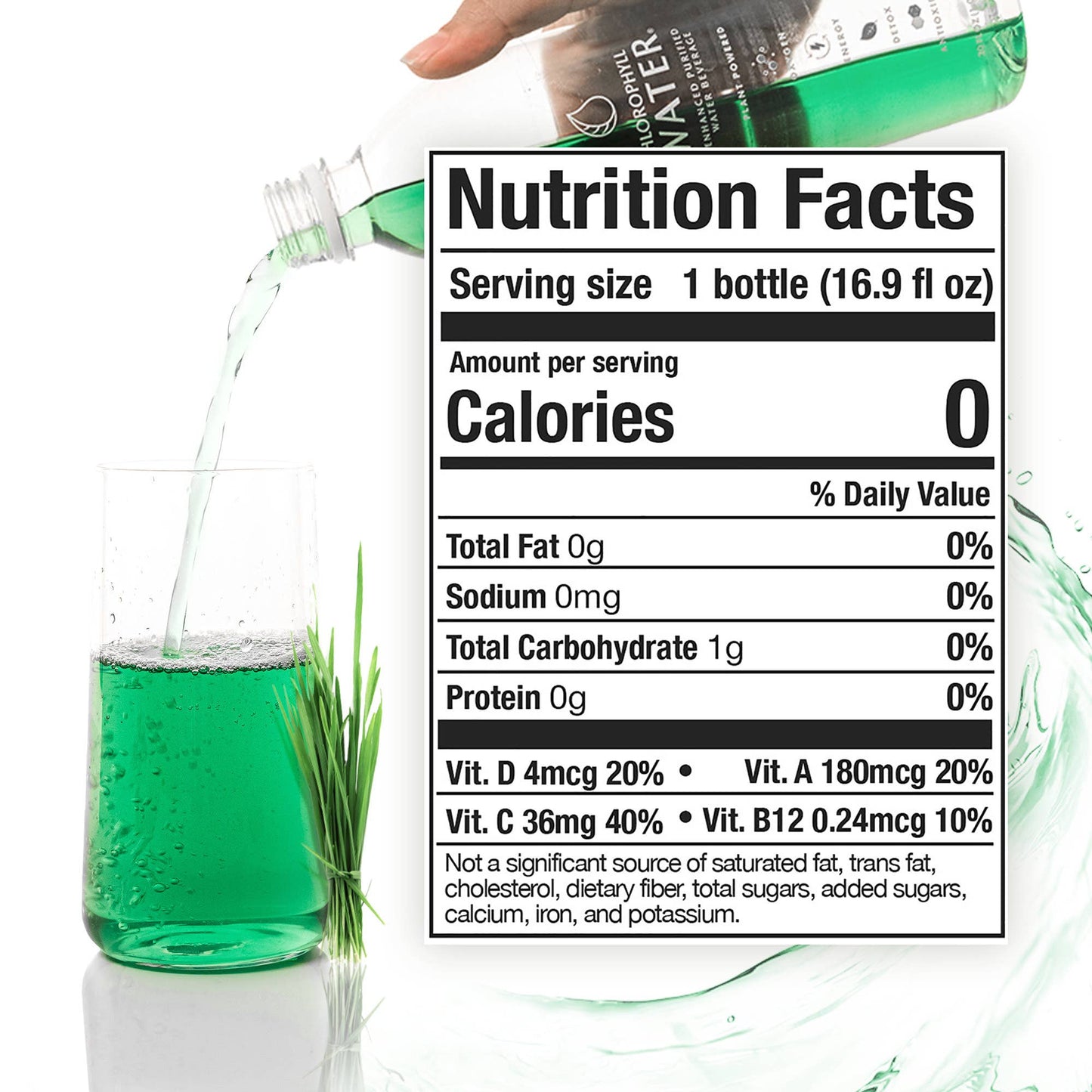 Chlorophyll Water (Ultra-Purified w/ Essential Vitamins)