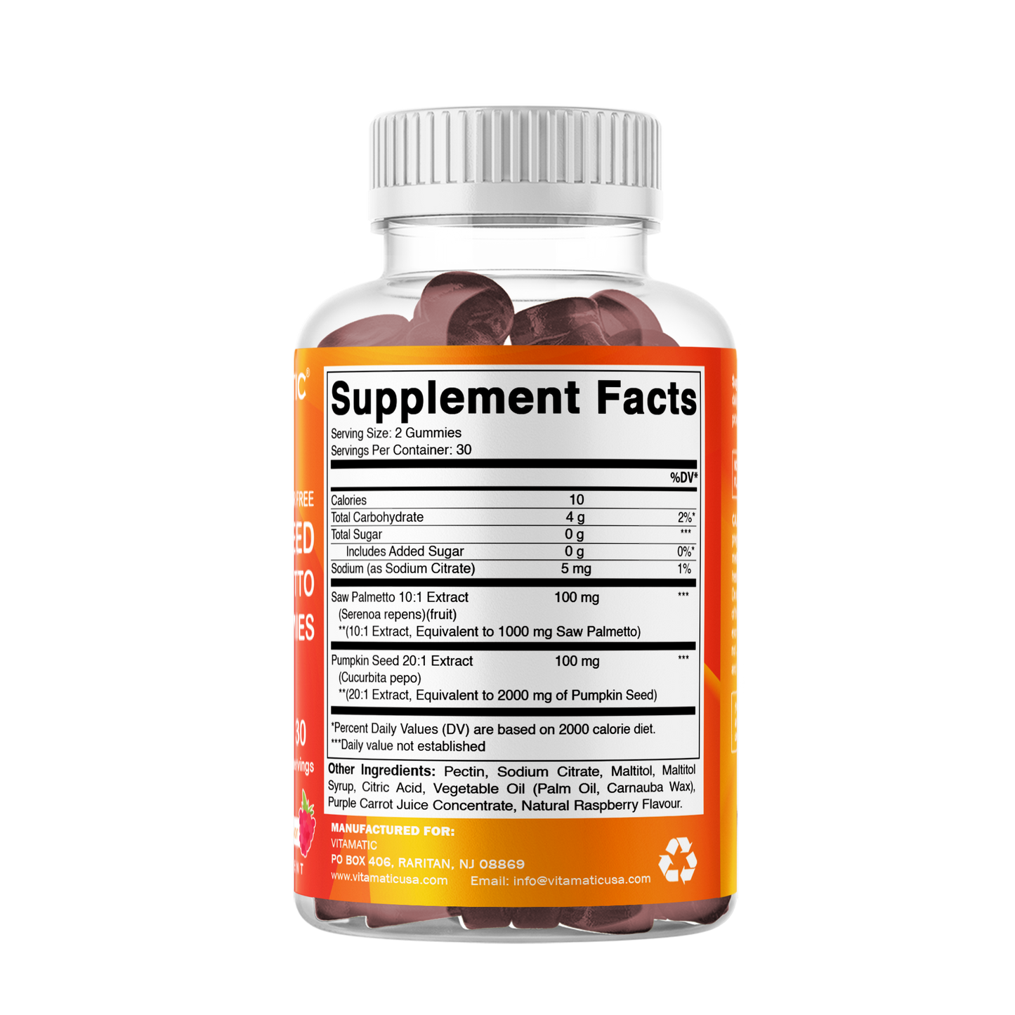 Pumpkin Seed & Saw Palmetto Prostate Support Gummies