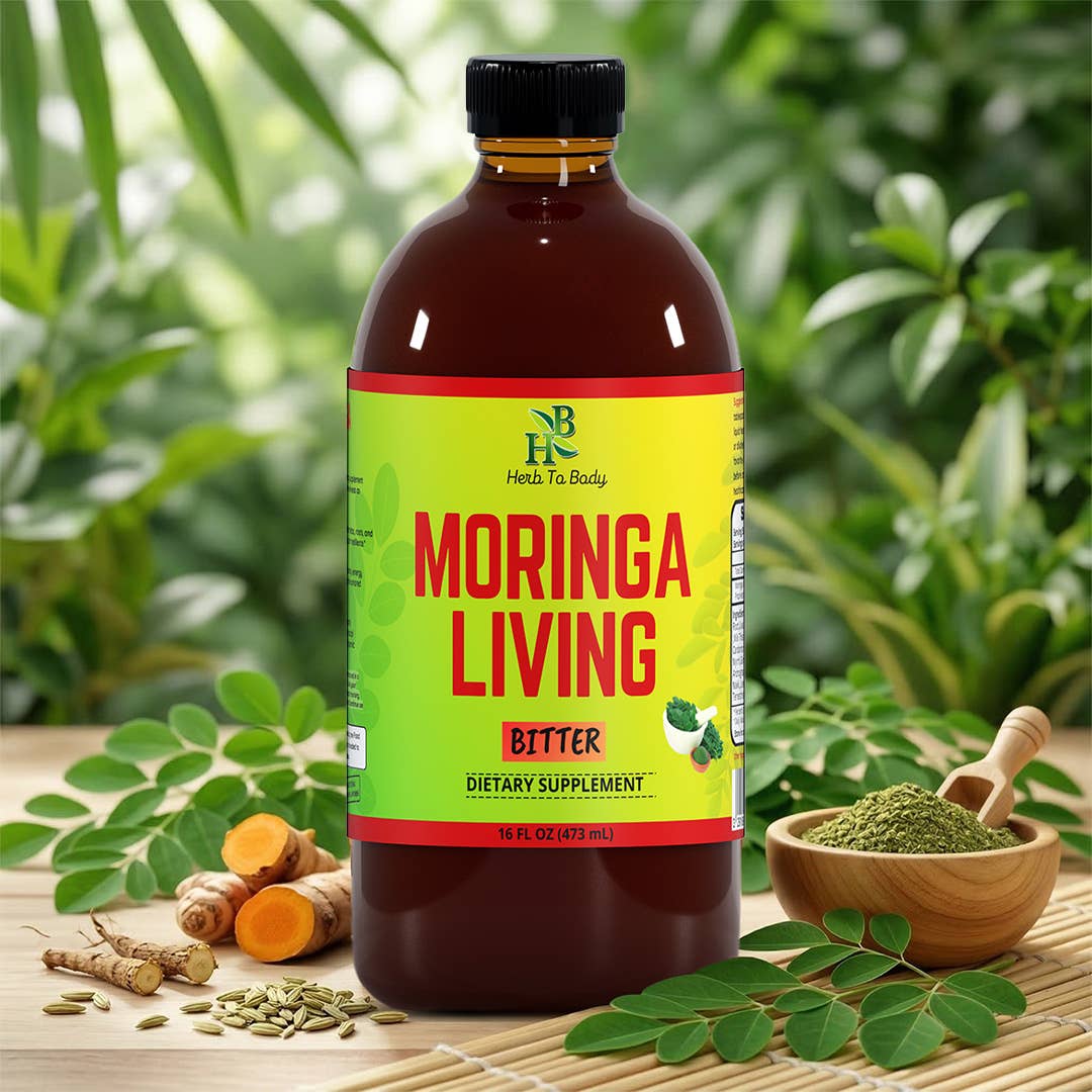 Moringa Living Bitter 16oz | Plant Based Liquid Superfood