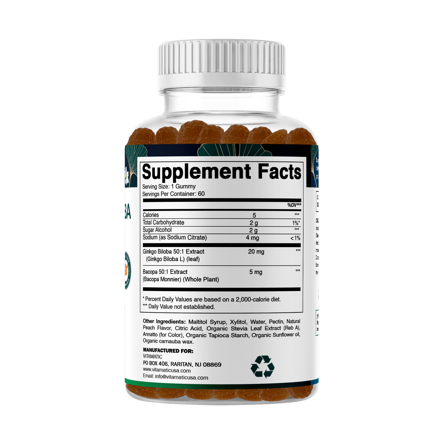 Ginkgo & Bacopa Memory Support & Brain Function Gummies