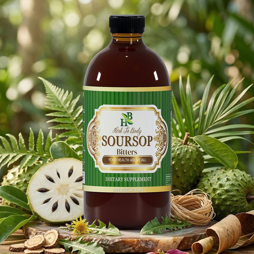 Soursop Living Bitters Herbal Tonic 16oz - Botanical Blend